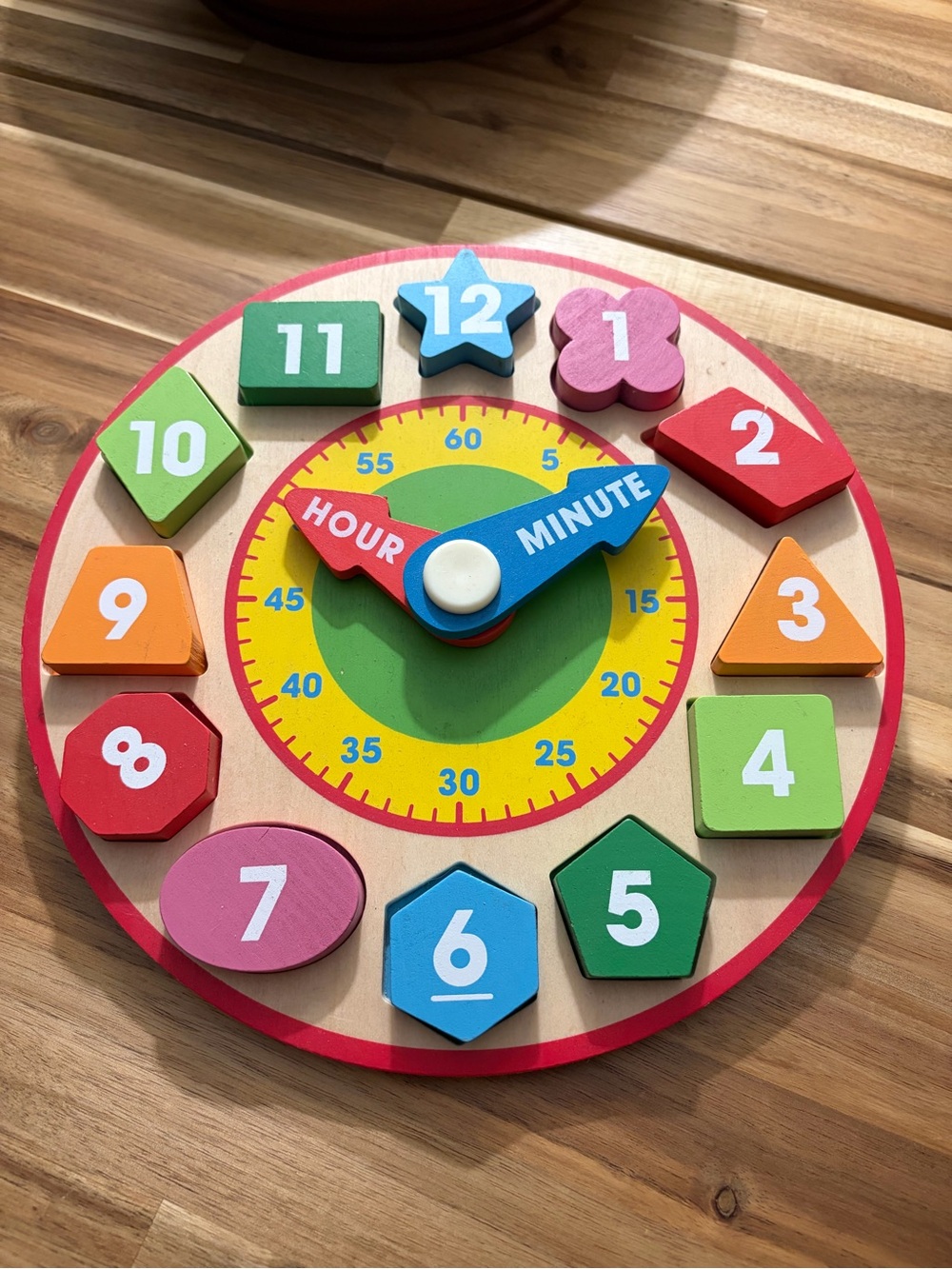 Melissa and Doug shape sorting clock